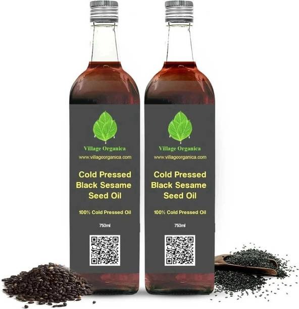 Village Organica Cold Pressed Black Sesame Seed Oil | G...